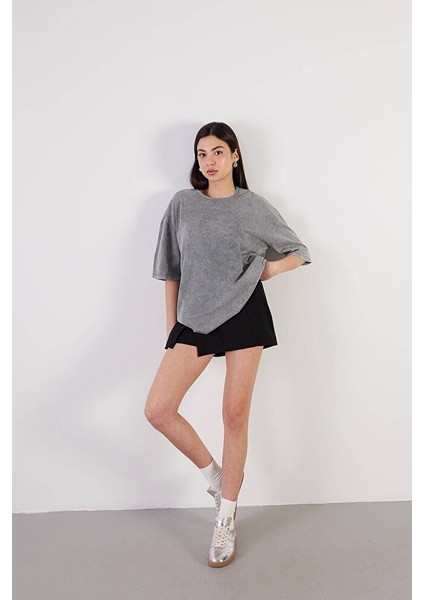 Gri Kısa Kol Halı Saha Antreman Forması