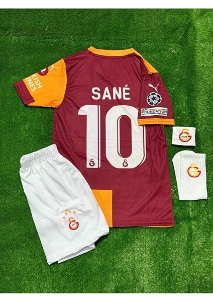 Galatâsarây. 2026 Leroy Sane Iç Saha Parçalı Yeni Sezon Çocuk Forması 4'lü Set