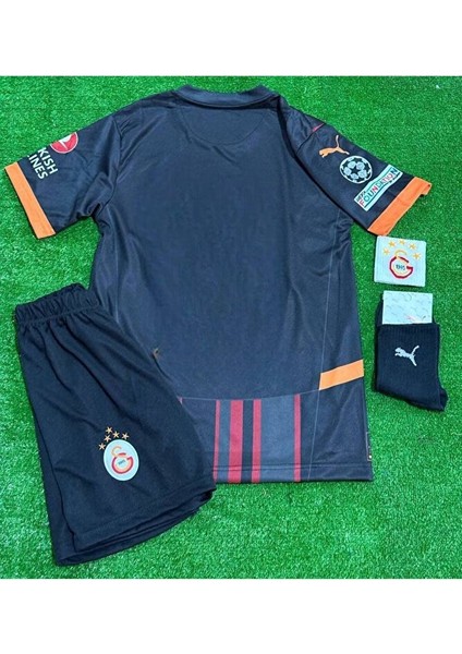 Galatâsarây. 2024/25 Isimsiz Alternatif Siyah Yeni Sezon Çocuk Forması 4'lü Set fiyatları