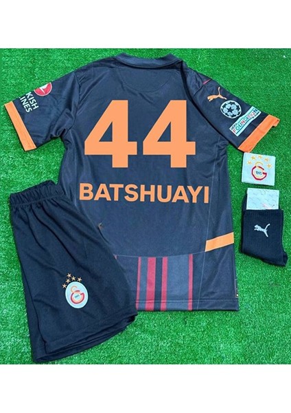 Galatâsarây. 2024/25 Michy Batshuayi Alternatif Siyah Yeni Sezon Çocuk Forması 4'lü Set