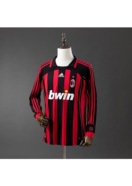 Ac Milan 06/07 Iç Saha Kırmızı Retro Uzun Kollu Forma