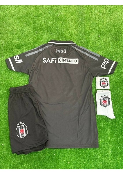Beşiktâş' 2026 Isimsiz Yeni Sezon Alternatif Yakalı Siyah Çocuk Forması 4'lü Set fiyatları
