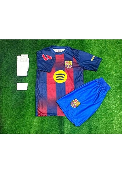2026 Barcelona Lamine Yamal Yeni Sezon Iç Saha Çocuk Forması 4'lü Set fiyatları