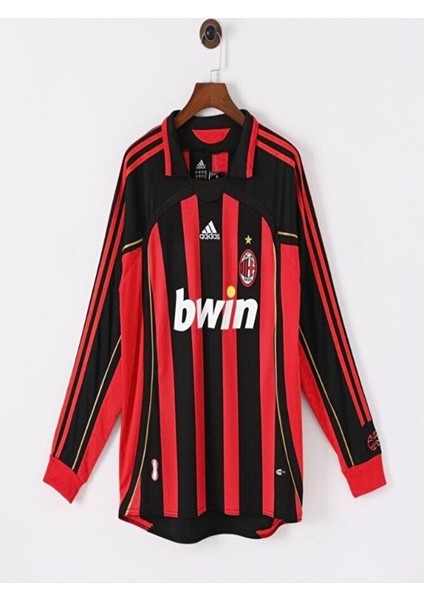 Ac.milan 2007 Efsane Nostalji Iç Saha Kırmızı Yetişkin Uzun Kollu Forması