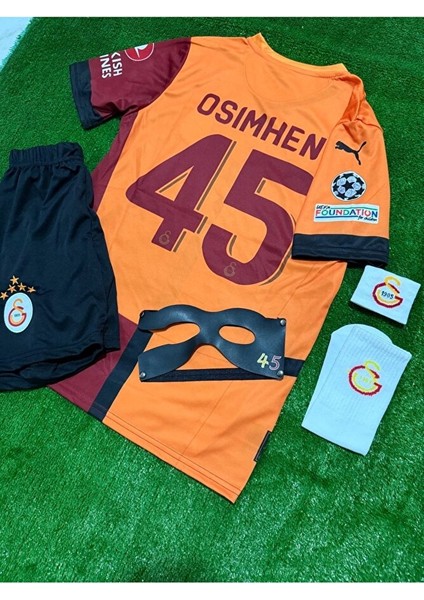 Galatâsarây. 2024/25 O.'s'i'm'h'e'n Iç Saha Parçalı Yeni Sezon Çocuk Forması 5'li Set