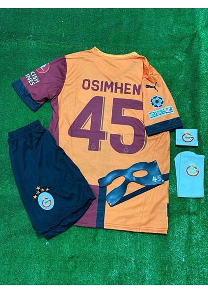 Galatâsarây. 2024/25 O.'s'i'm'h'e'n Iç Saha Parçalı Yeni Sezon Çocuk Forması 5'li Set modelleri