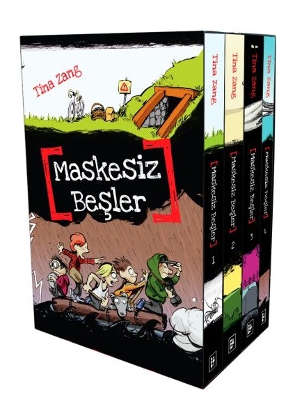 Maskesiz Beşler Serisi - Kutulu Set (4 Kitap)
