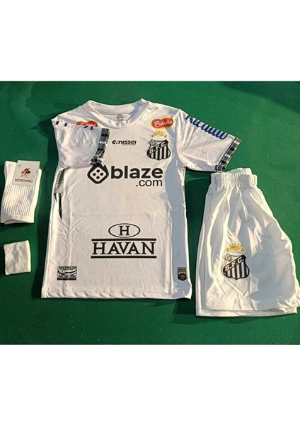 Santos Neymar 2025 Yeni Sezon Çocuk Forması Çorap Bileklik Hediyeli fırsatları