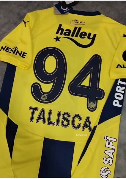 2024/25 Fb/fenerbãhçe Talisca Iç Saha Çubuklu Forması Spor T-Shirt