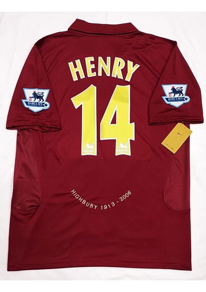 Arsenal 2005-2006 Thierry Henry Nostalji Yetişkin Forması