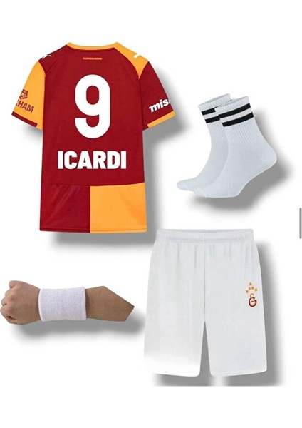Galatâsarây. 2026 Mauro.îcârd'î Iç Saha Parçalı Yeni Sezon Çocuk Forması 4'lü Set