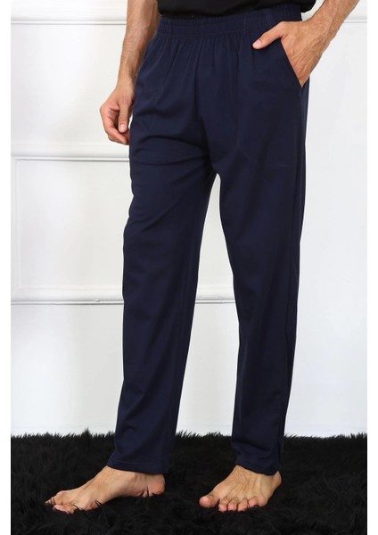 Erkek Pamuk Lacivert Tek Alt Pijama modelleri