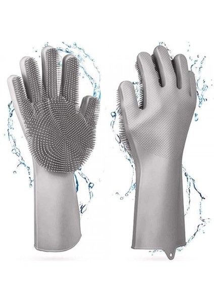Sihirli Isıya Dayanıklı Silikon Çok Amaçlı Bulaşık Eldiven Fırçası Magic Gloves fiyatları