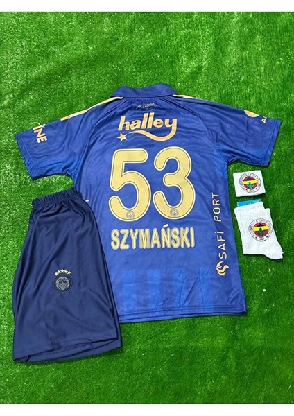 FENERBÃHÇE/.2026 Sebastian Szymański Alternatif Yaka Lacivert Yeni Sezon Çocuk Forma 4'lü Set