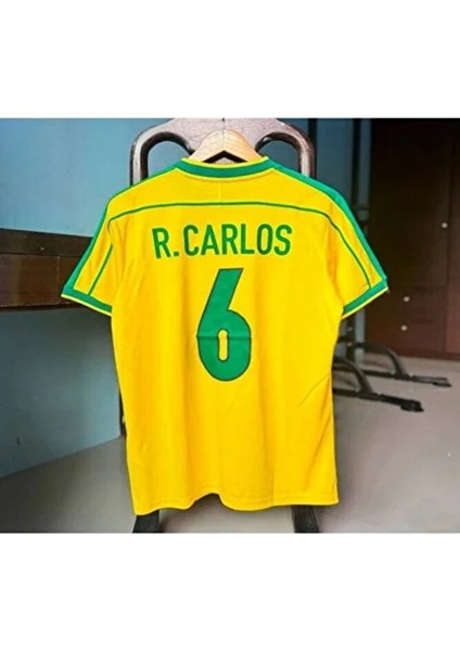 Brezilya Nostalji 1998 Iç Saha R. Carlos Retro Forması