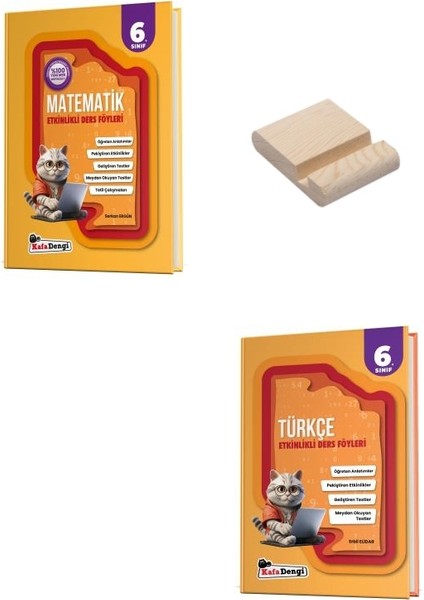 Kafa Dengi 6. Sınıf Matematik ve Türkçe Etkinlikli Ders Föyleri + Telefon Standı