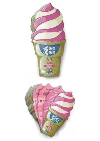 Eğlen Öğren Ice Cream - 300 Soru (6-7 Yaş)