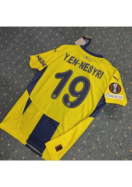 2024/25 Fb/fenerbãhçe Y. En-Nesyri Iç Saha Çubuklu Forması Spor T-Shirt