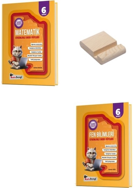Kafa Dengi 6. Sınıf Matematik ve Fen Bilimleri Etkinlikli Ders Föyleri + Telefon Standı