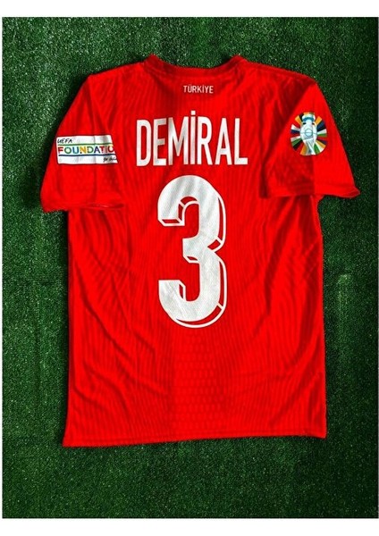 Türkiye Euro 2024 Merih Demiral Iç Saha Kırmızı Forması