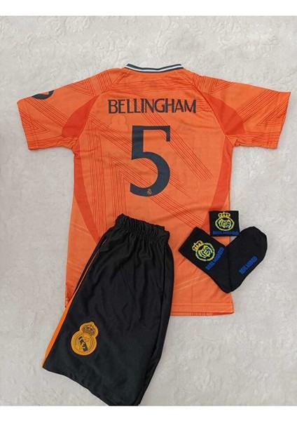 R.e.a.l.m.a.d.r.i.d Jude Bellingham 2024/25 Yeni Sezon Deplasman Çocuk Forması 4'lü Set (Syh-Armalı) modelleri