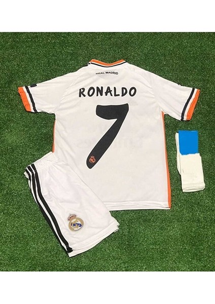 R.e.a.l M.a.d.r.i.d 2014 Lizbon Şampiyonlar Ligi Finali Cristiano Ronaldo Iç Saha Forması 3'lü Set