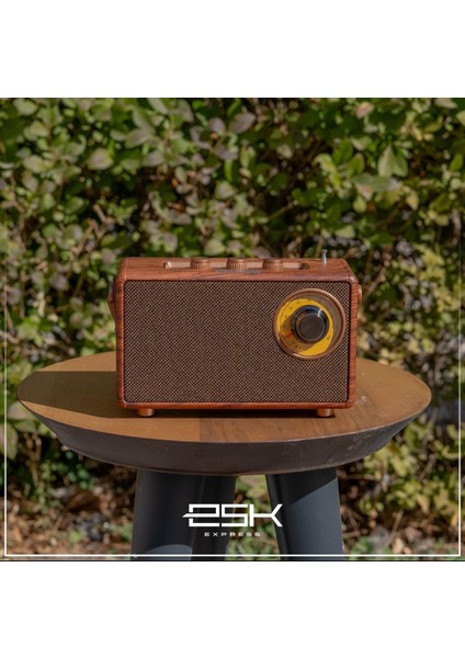Retro Ahşap Bluetooth Radyo – Helsinki Machine HS-1962 ”
