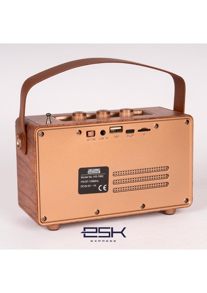 Retro Ahşap Bluetooth Radyo – Helsinki Machine HS-1962 ” fırsatları