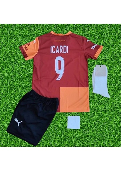 Galatâsarây. 2026 Mauro.îcârd'î Iç Saha Parçalı Yeni Sezon Çocuk Forması 4'lü Set