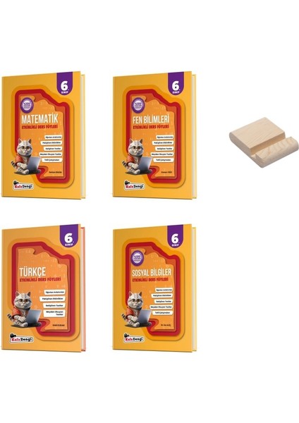 Kafa Dengi 6. Sınıf Matematik Fen Türkçe ve Sosyal Etkinlikli Ders Föyleri 4lü Set