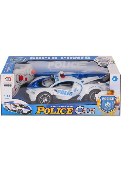 6688-91A Kumandalı Işıklı Polis Araba Kız Erkek Çocuk Oyuncak Eğitici Oyuncaklar