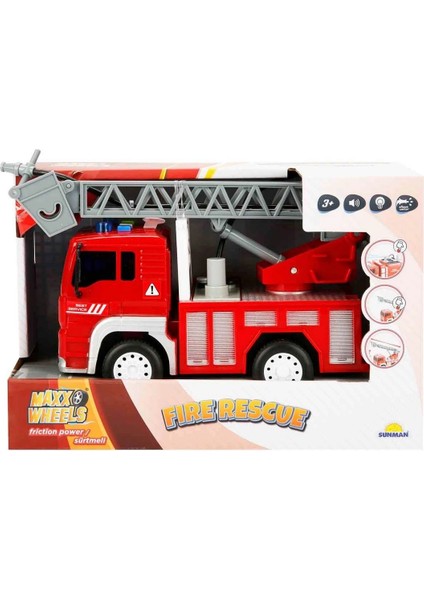 Maxx Wheels Sesli ve Işıklı Su Fışkırtan Itfaiye Aracı 20 Cm. modelleri