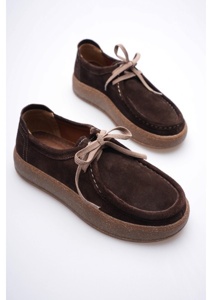 Kadın Hakiki Süet Loafer Comfort Tabanlı Günlük Ayakkabı Kahve Misley fırsatları