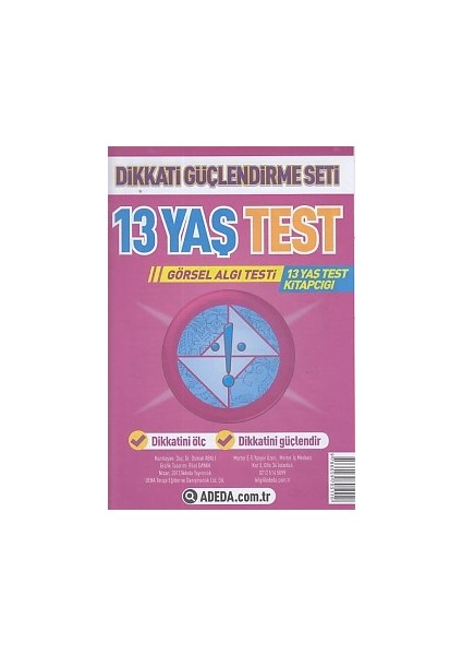 Dikkati Güçlendirme Seti 13 Yaş Test