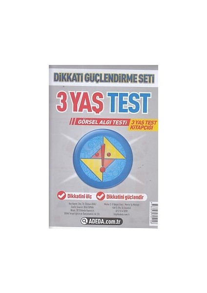 Dikkati Güçlendirme Seti 3 Yaş Test