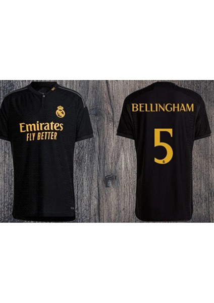 Real Madrıd 2024/25 Yenı Sezon Siyah Bellıngham Yetişkin Forması