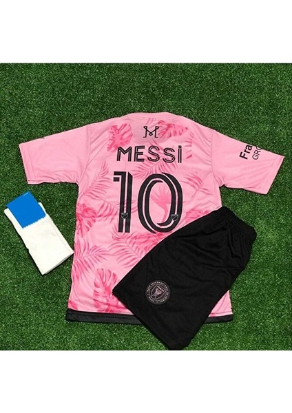 Inter Miami Pembe Messi Çocuk Forması 4 Lü Set Forması