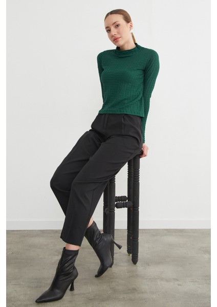 Dik Yaka Bürümcük Kumaş Bluz fiyatları