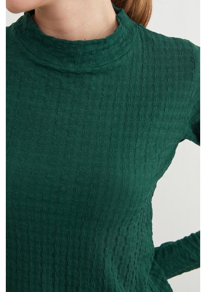 Dik Yaka Bürümcük Kumaş Bluz indirimleri