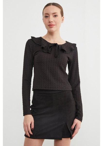 Bebe Yaka Bürümcük Kumaş Bluz modelleri