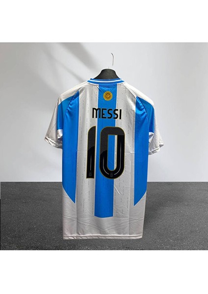 Arjantin Messi Milli Takım Futbol Forması-Beyaz Hava Alabilen Özel Forma Kumaşı fırsatları