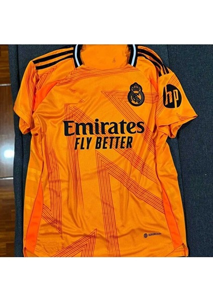 Real Madrıd Deplasman Turuncu 2024 # Bellingham # Yetişkin Forması