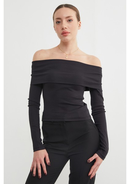 Basic Madonna Yaka Modal Bluz indirimleri