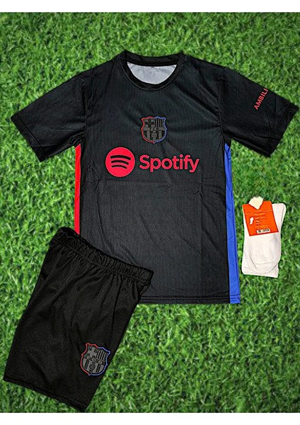 L.yamal Barcelona Çocuk Yeni Sezon Futbol Forması Hava Alabilen Polyester Kumaş Halısaha Formas fırsatları