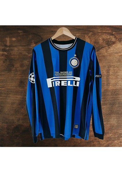 Inter/milan 2010 Şampiyonlar Ligi Finali # Snejder # Uzun Kol Retro Futbol Forması Baskılı fiyatları