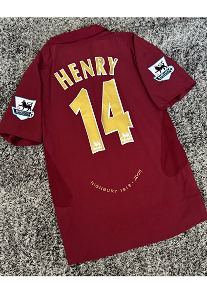 Arsenall Henry Retro Futbol Forması Hava Alabilen Özel Forma Kumaşı modelleri
