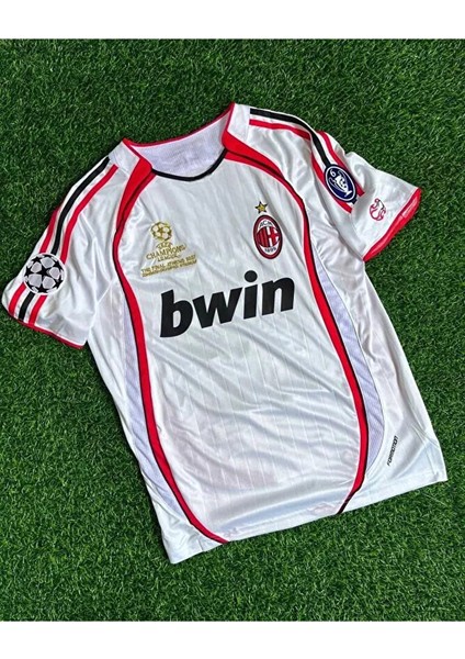 A.c Milan Kaka Leite Retro Beyaz Futbol Forması 2007 Hava Alabilen Özel Forma Kumaşı fırsatları