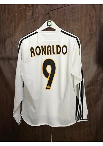 Real Madrid 2003/04 Iç Saha Uzun Kol Simens Ronaldo Yetişkin Cforması