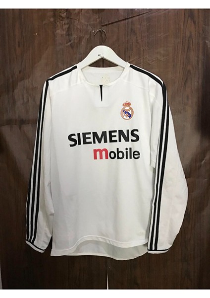 Real Madrid 2003/04 Iç Saha Uzun Kol Simens Ronaldo Yetişkin Cforması fiyatları