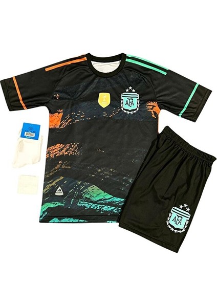 Arjantin Milli Takım Lionel Messi Çocuk Forması 4'lü Set(Siyah) fiyatları
